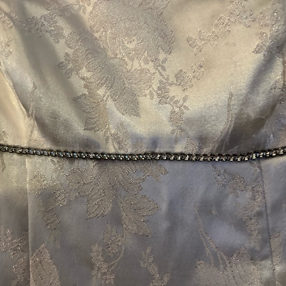 Beautiful Vintage Strapless Gown in champagne pink with matching shawl - Picture 10 of 16